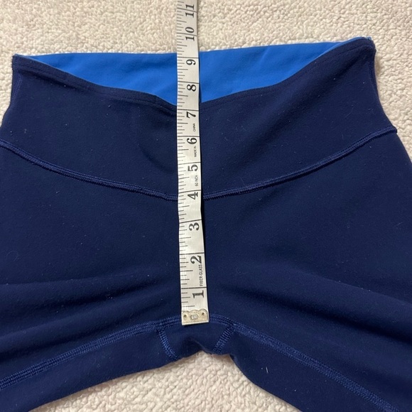 Lululemon Wunder Under Crop Leggings Reversible Blue - Picture 8 of 15